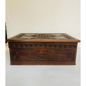 Carved Wooden Box 